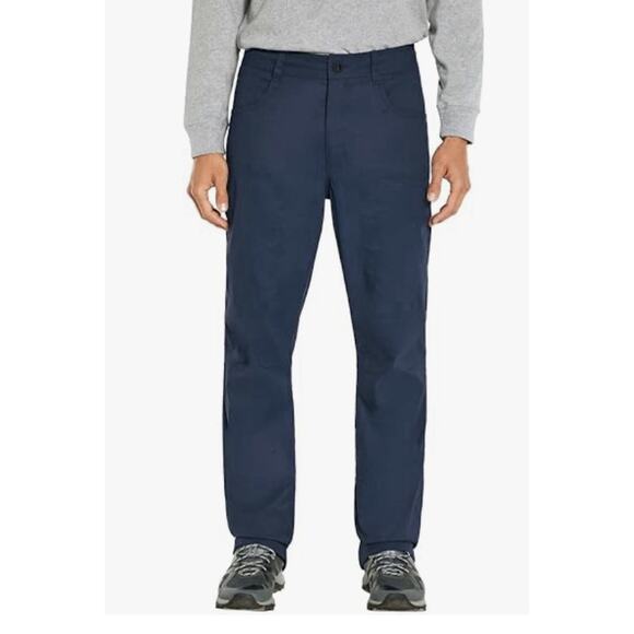 Orvis Pants Men's 40x30‎ Navy Fleece Lined Nylon Stretch Zipper Pockets Outdoor - Picture 1 of 8